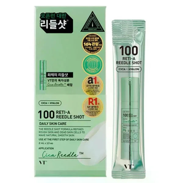VT Cosmetics – Reti-A Reedle Shot 100 Essence, 2mlx10pcs