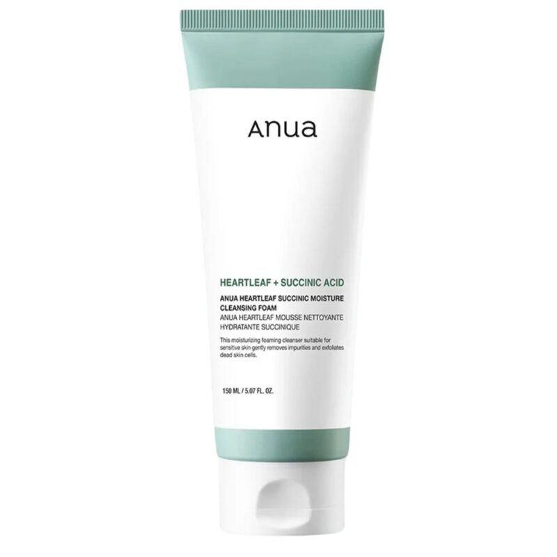 Anua – Heartleaf Succinic Moisture Cleansing Foam, 150ml