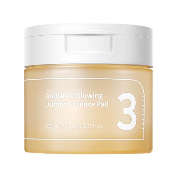Numbuzin – No.3 Radiance Glowing Jumbo Essence Pad – 150ml/70pads