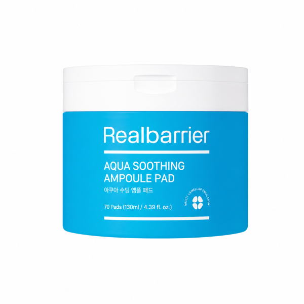 Realbarrier – Aqua Soothing Ampoule Pad, 130ml, 70ea