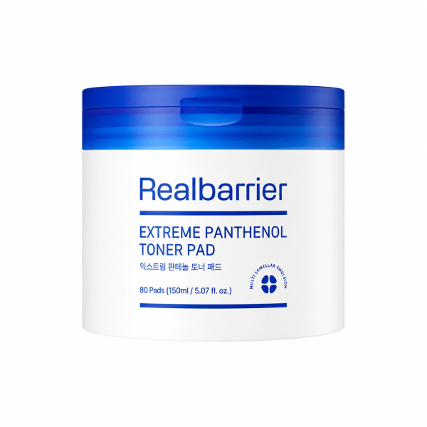 Realbarrier – Extreme Panthenol Toner Pad, 150ml/80ea