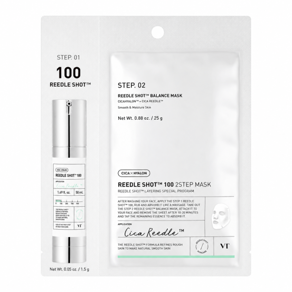 VT Cosmetics – Reedle Shot 100 2Step Mask, 5 sheets