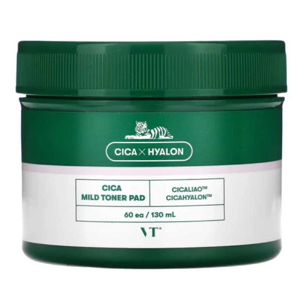 VT Cosmetics – VT Cica Mild Toner Pad, 60 pads