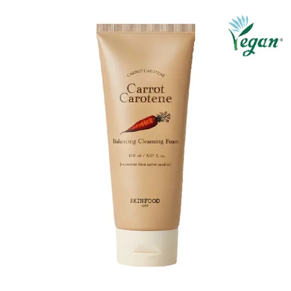 SKINFOOD – Carrot Carotene Balancing Cleansing Foam, 150ml