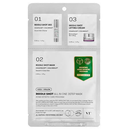 VT Cosmetics – Reedle Shot All-in-One 3-Step Mask, 1pc